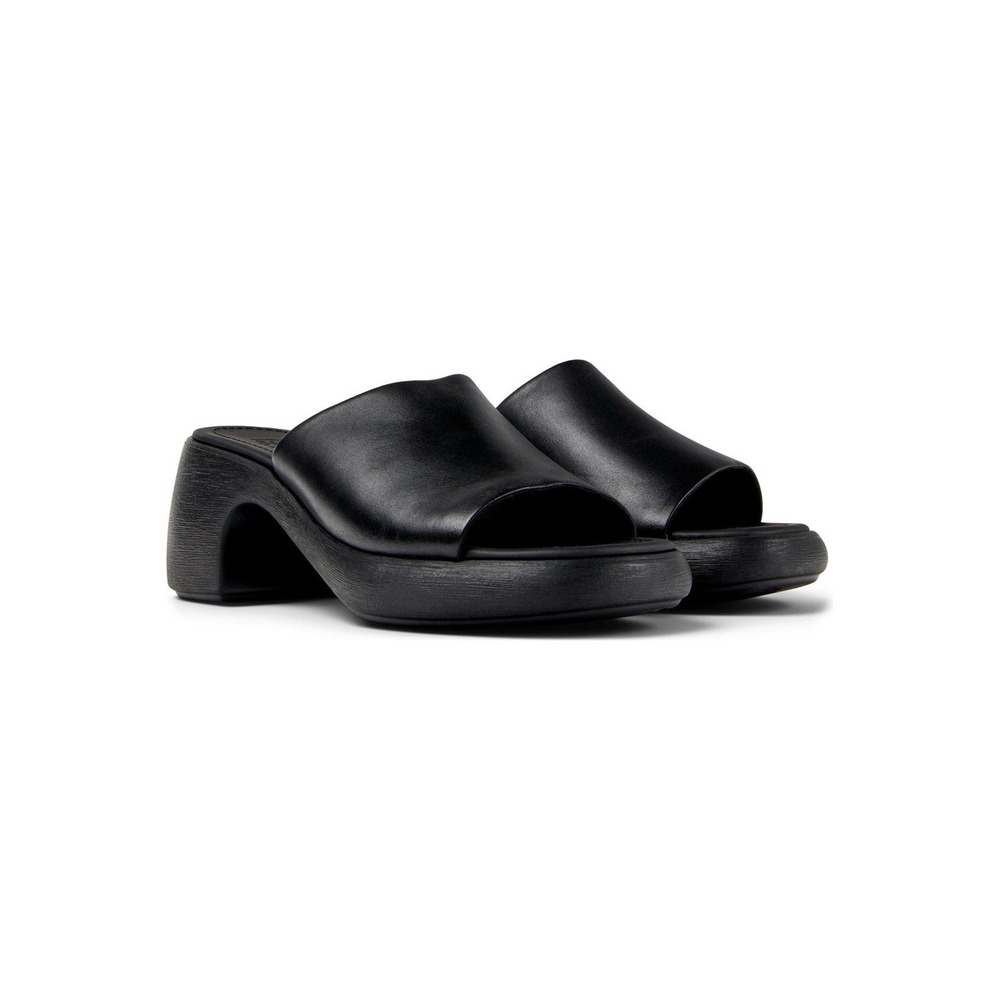 Camper Thelma Women's 36 US 6 Black Leather Platform Slide Sandals K201722-001